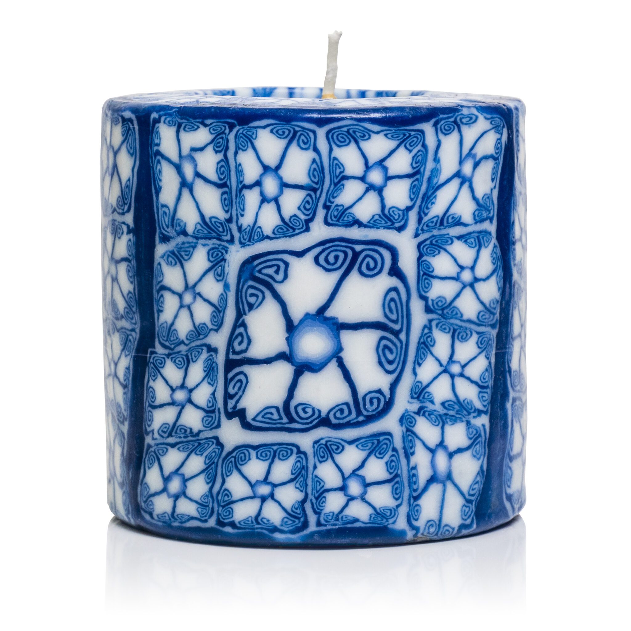 Blue Delft Candles