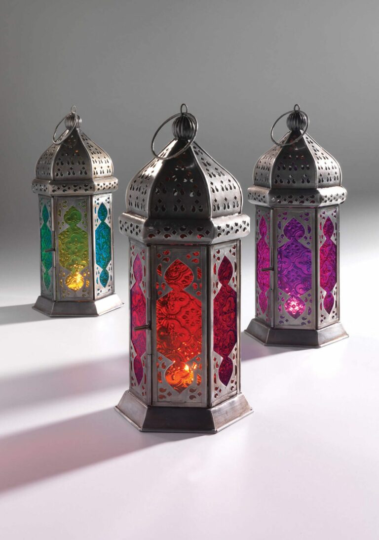 Moroccan Style Large Glass Lantern