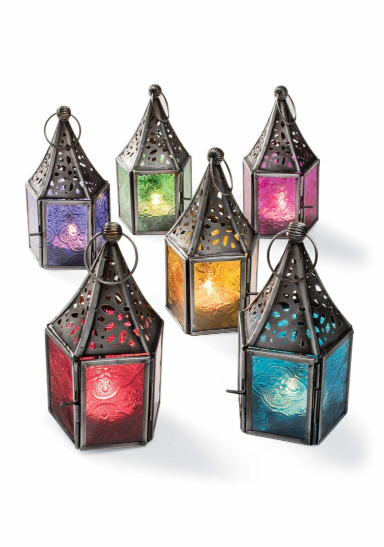 Moroccan Style Mini Glass Lantern