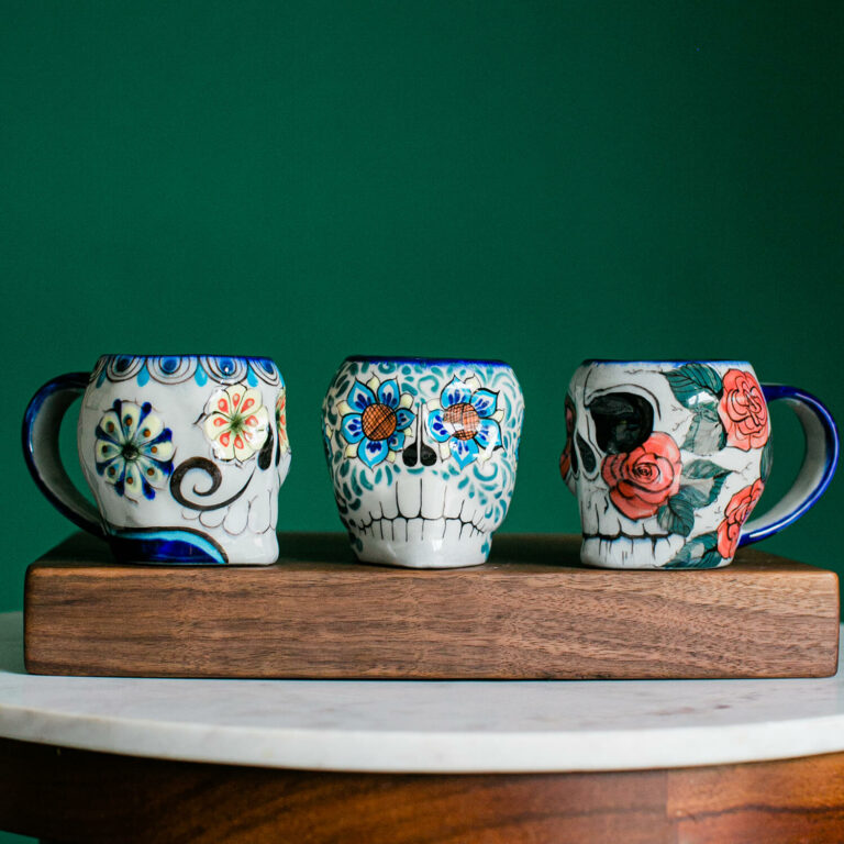 Sugar Skull Skeleton Coffee Cup