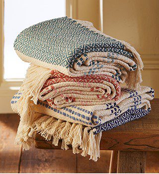 Taara Recycled Cotton Throws