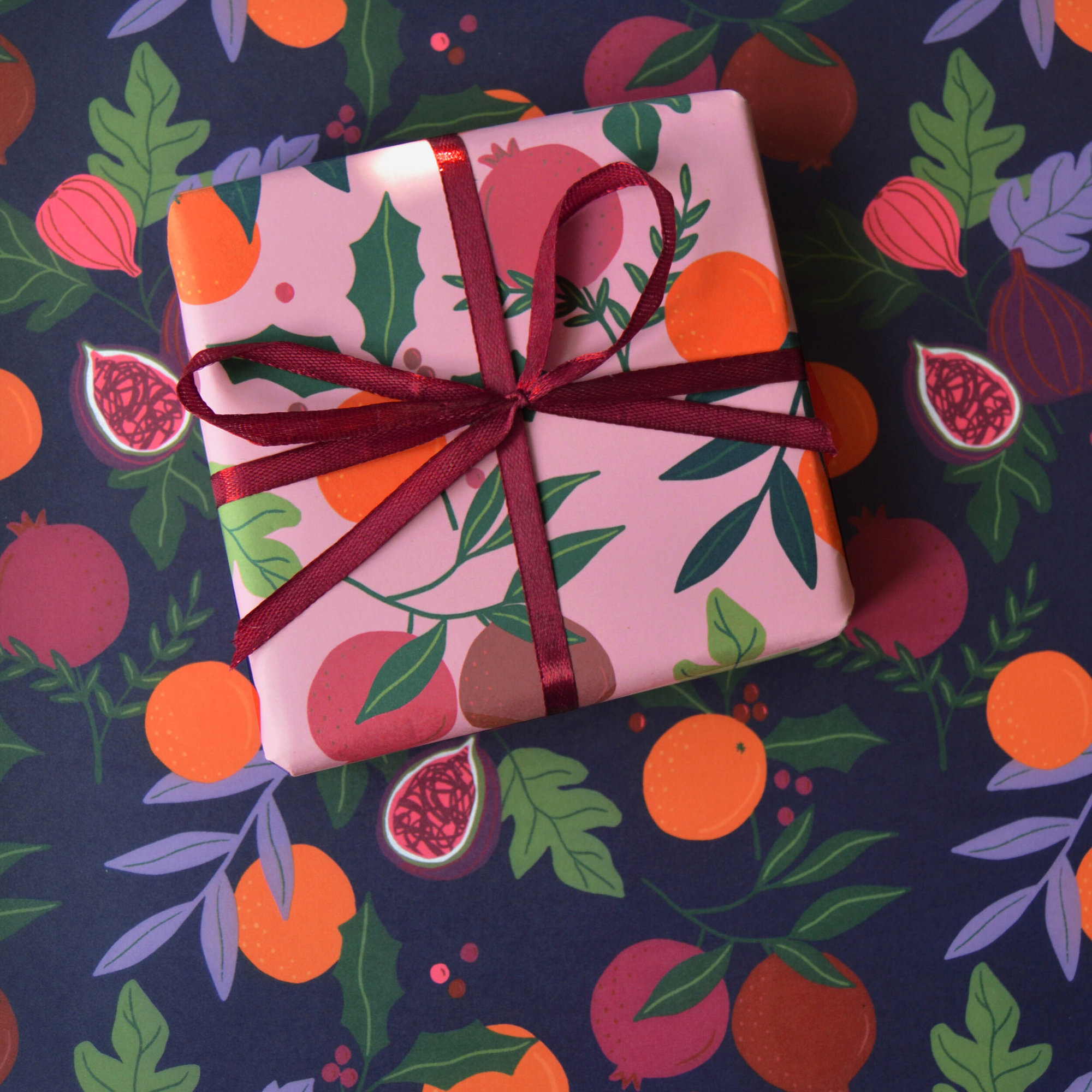 Botanical Fruits Wrapping Paper