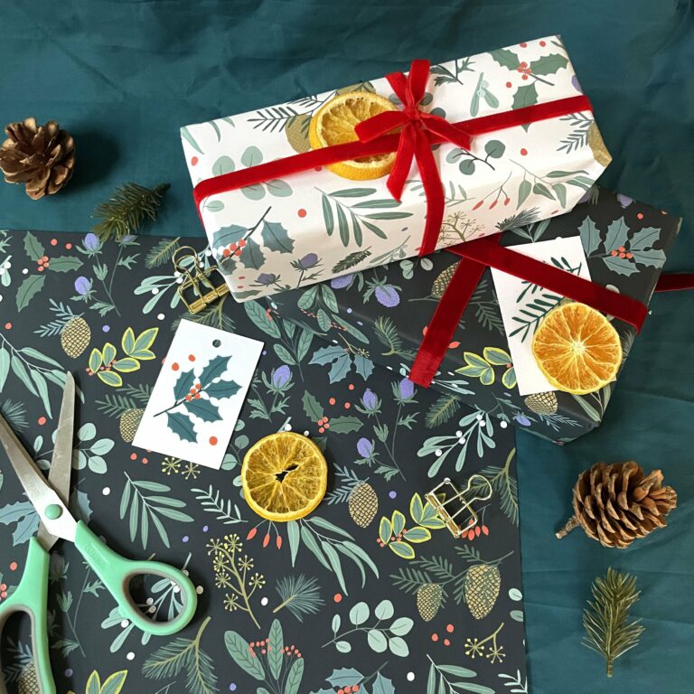 Festive Foliage Christmas Wrapping Paper