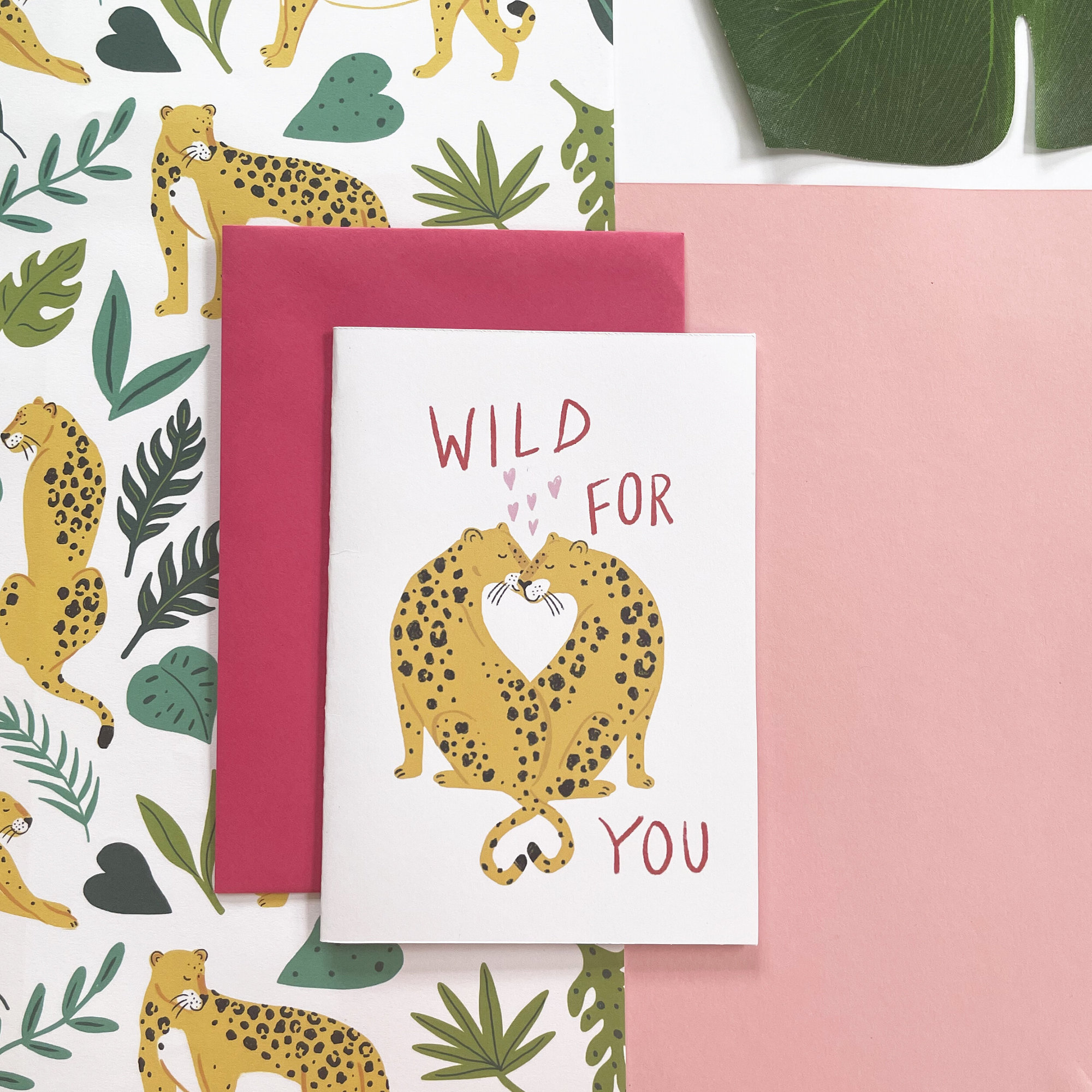 Jungle Leopard Wrapping Paper - wrap + wild for you card
