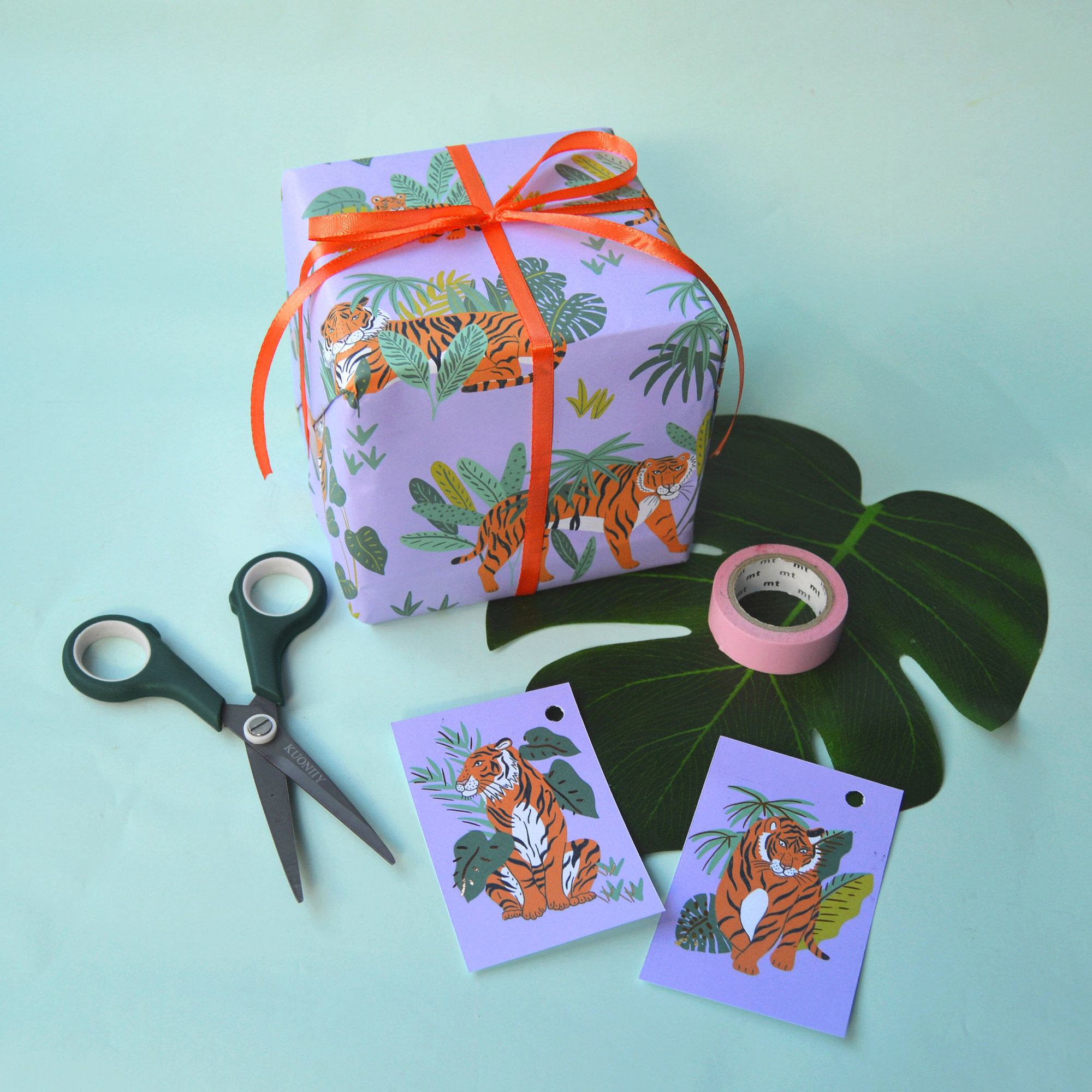 Jungle Tigers Wrapping Paper - Just the wrap