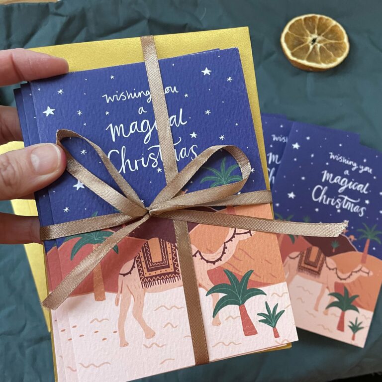 Magical Desert Christmas Card Bundle (4 Cards)