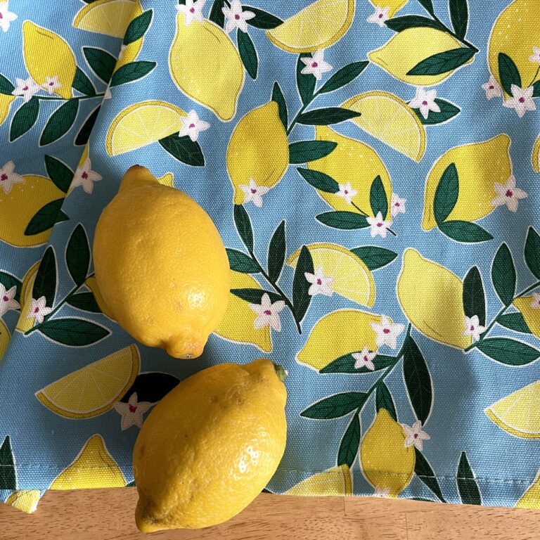 Sorrento Lemons Organic Cotton Tea Towel