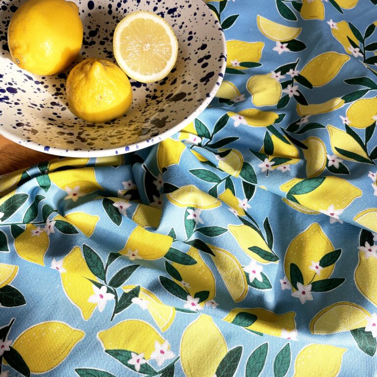 Sorrento Lemons Organic Cotton Tea Towel