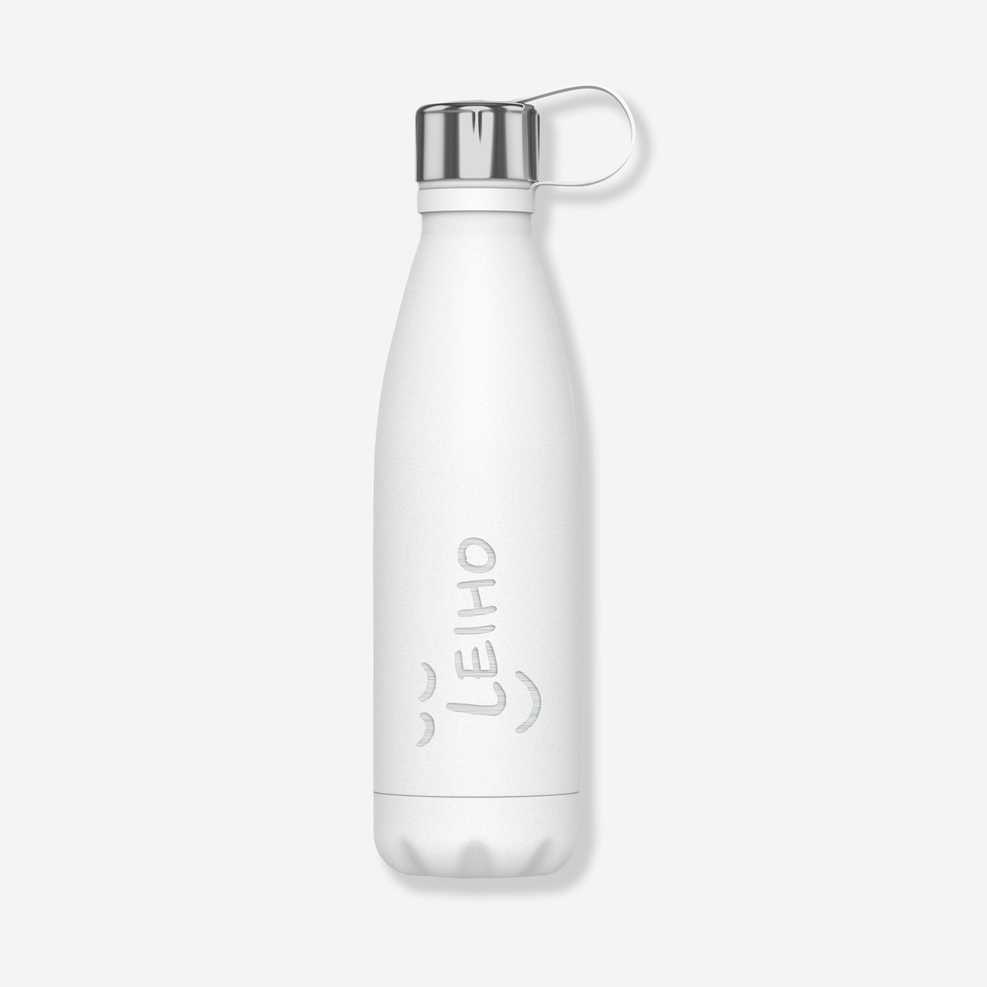 Go With The Flow White Stainless Steel Water Bottle