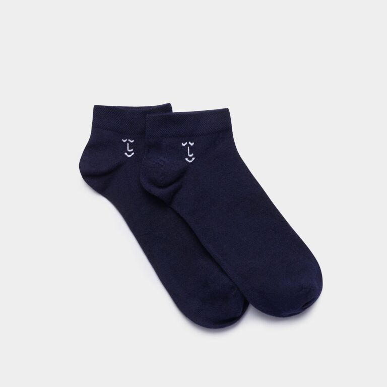 It's Cool To Care Navy Sneaker Bamboo Socks