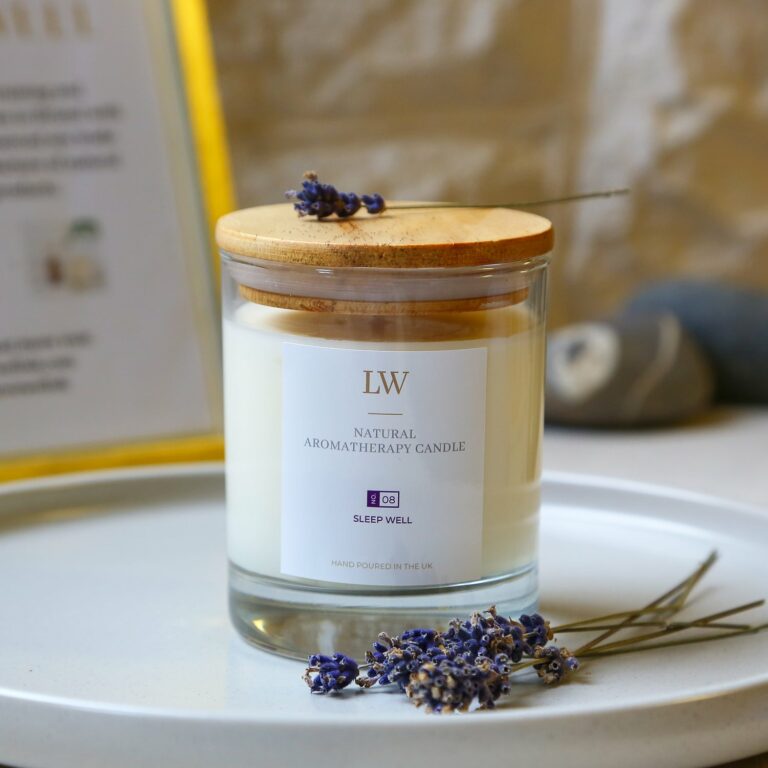 Sleepwell Aromatherapy Candle &amp; Organic Lavender Bristolmade Facial Cream