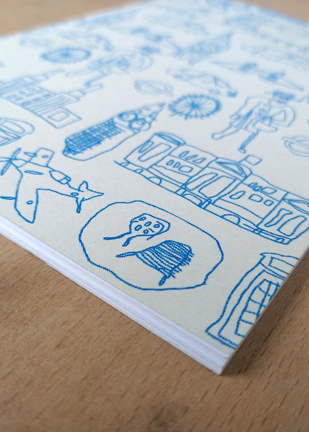 Riso Printed A5 Notebook, London Design by Lee