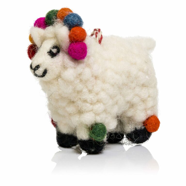 Fluffy Sheep Tree Decorations