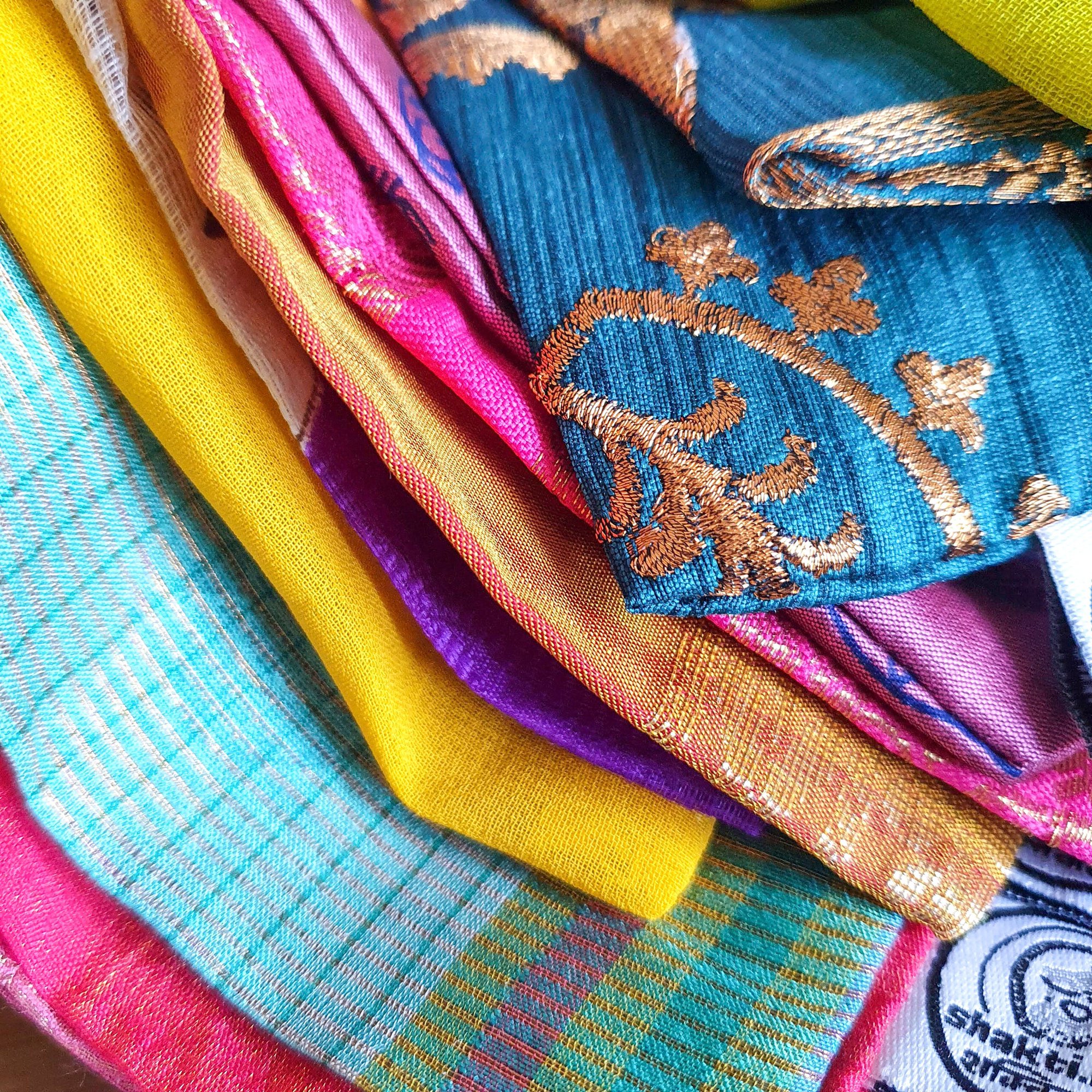 Large Sari Gift Bags With Drawstring