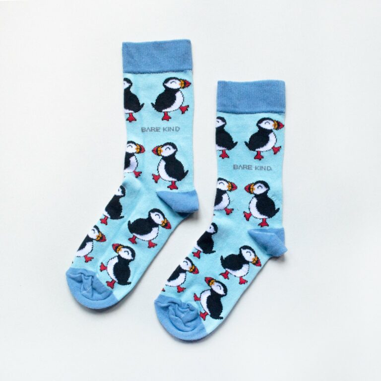 Save The Puffins Bamboo Socks