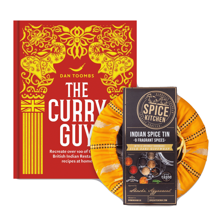 The Curry Guy Cookbook &amp; Sari Wrapped Indian Spice Tin