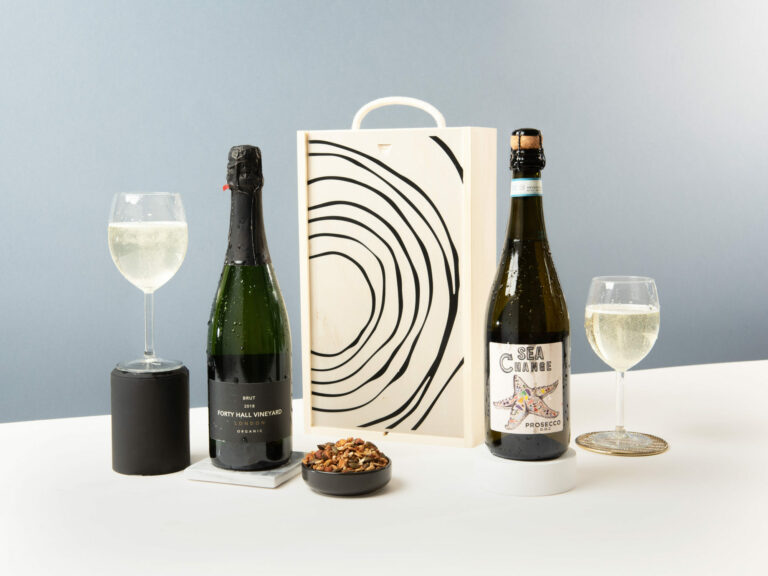 The Sparkling Wine Duo with Wooden Gift Box