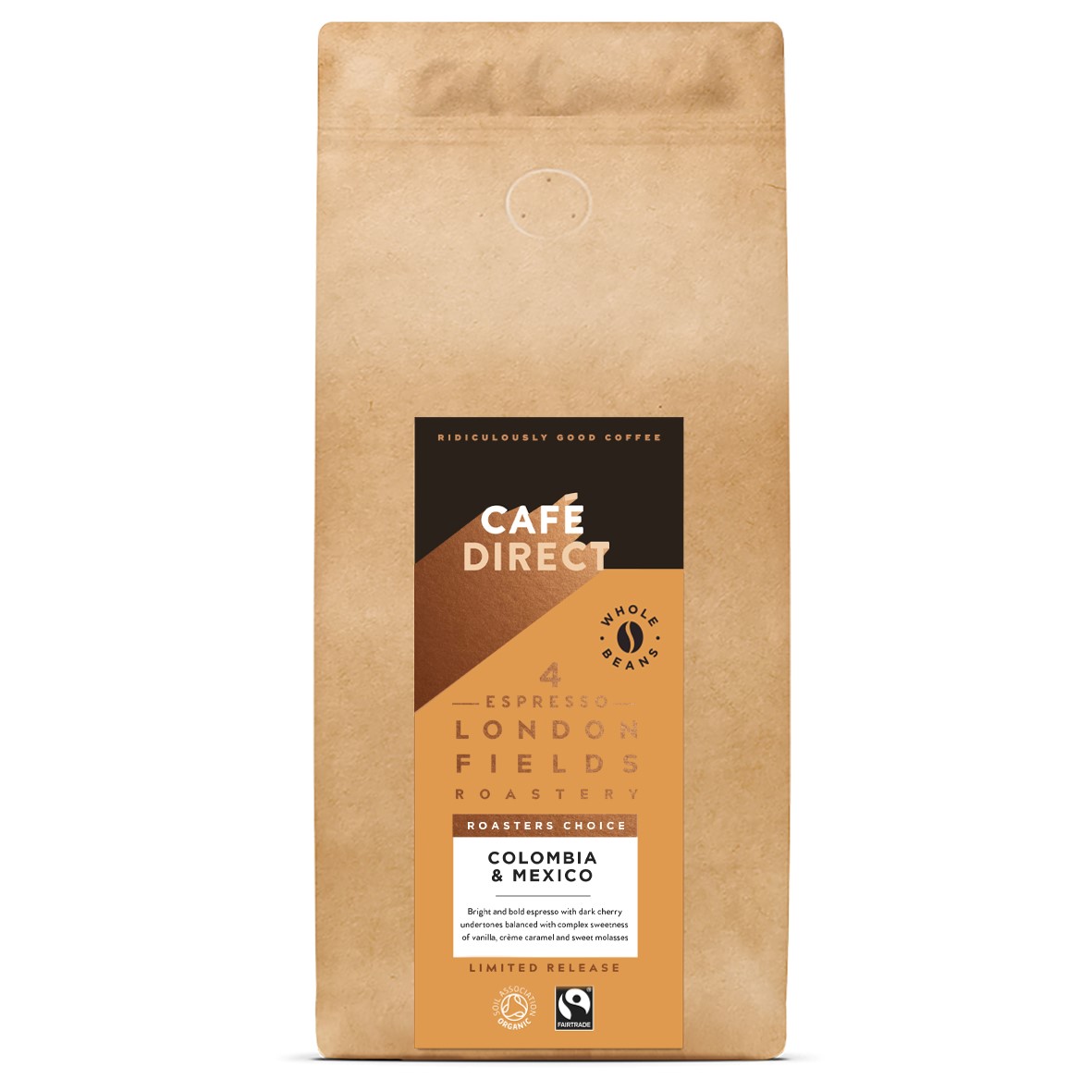 London Fields Roaster's Choice Espresso Organic Coffee Beans 1kg