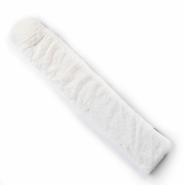 Long White Faux Fur Cover And 2 Litre Natural Rubber Hot Water Bottle