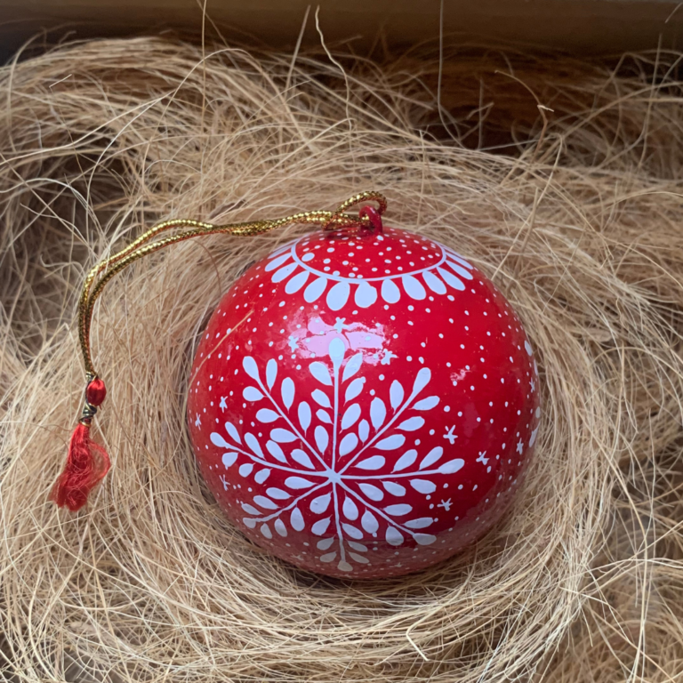 Red Snowflake - Bauble