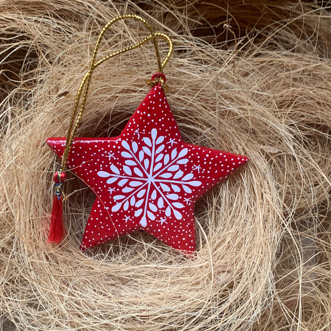 Red Snowflake - Bell