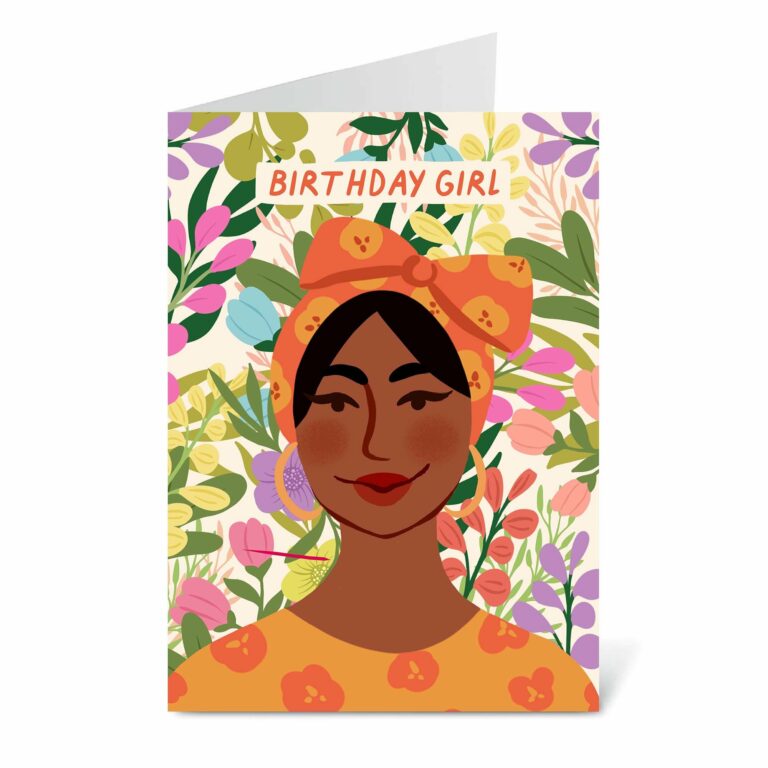 Birthday Girl Floral Greetings Card