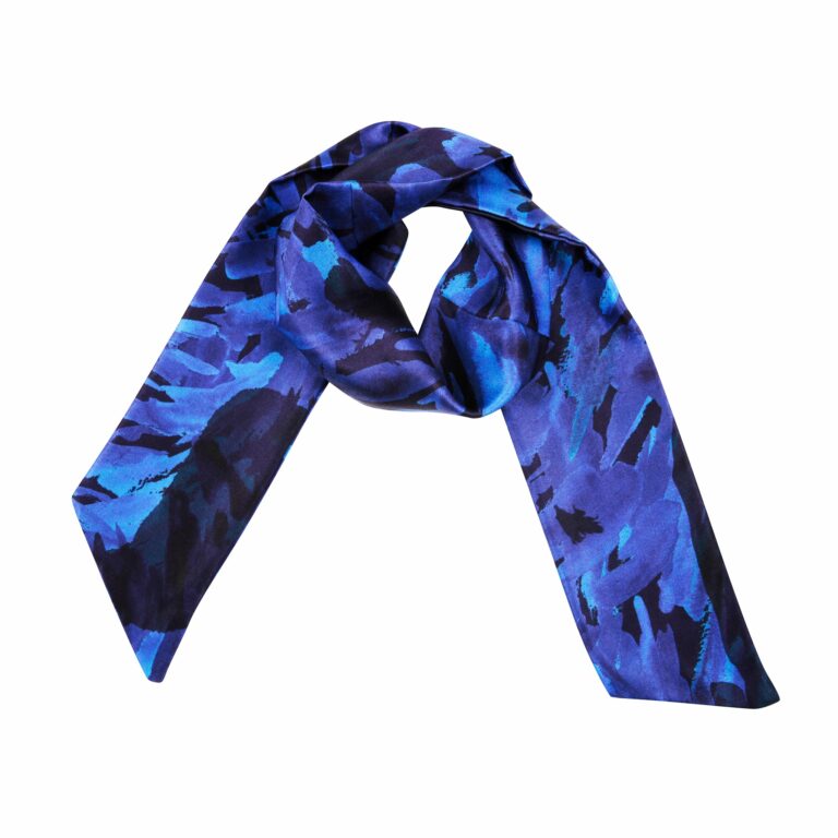Water Neck Scarf in Blue