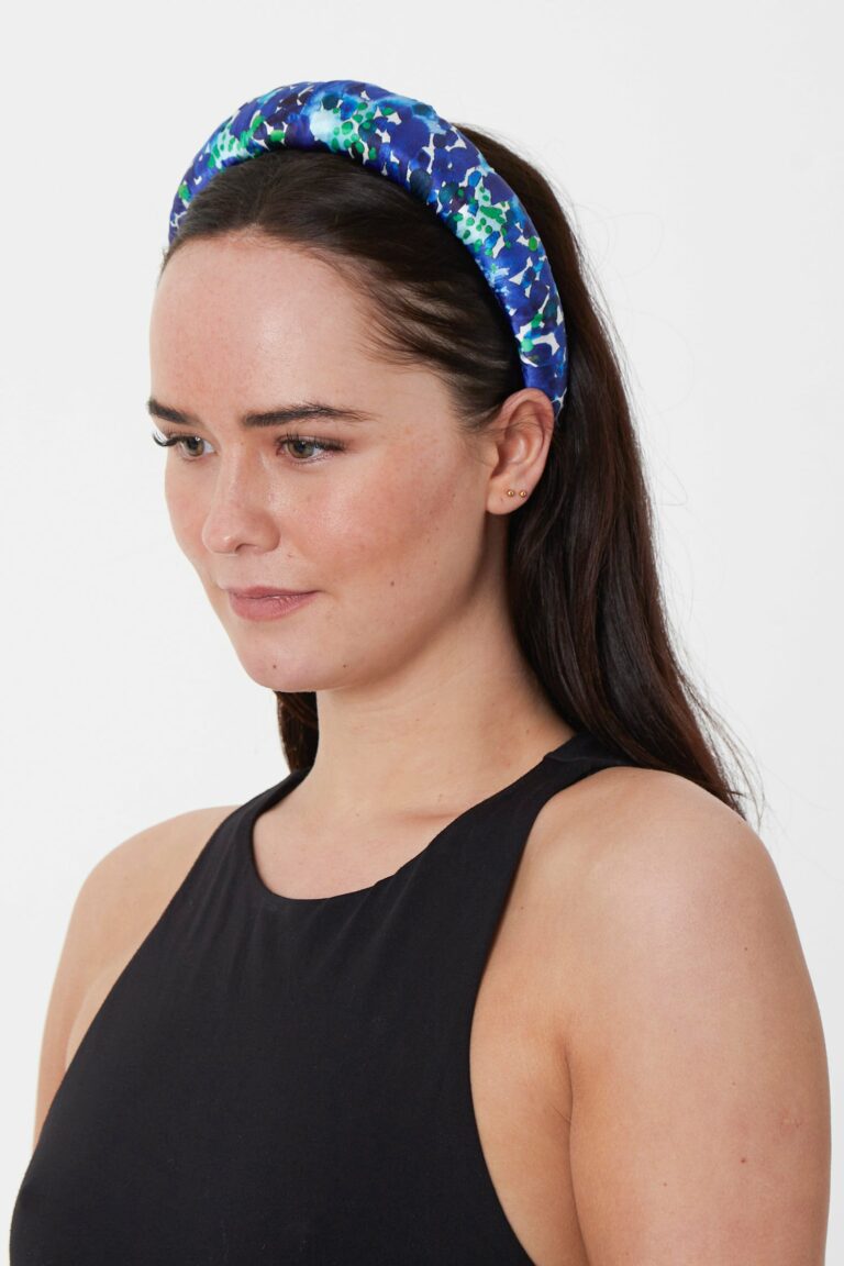 Dazzled Flora Silk Padded Headband - One Size