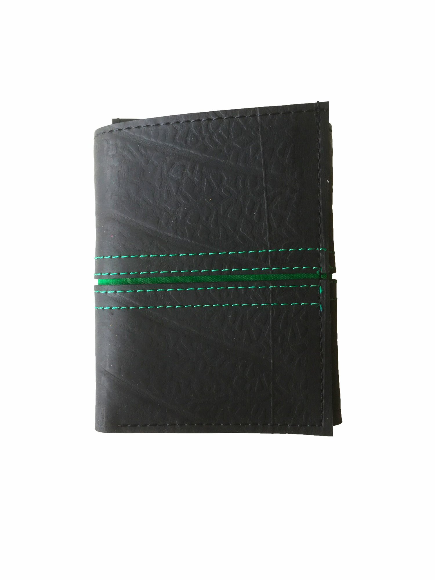 Upcycled Tyre Wallet-Bifold - Green
