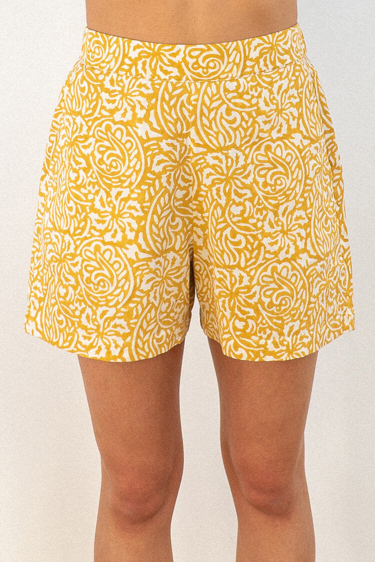 Avis Pyjama Shorts – Golden Tropic