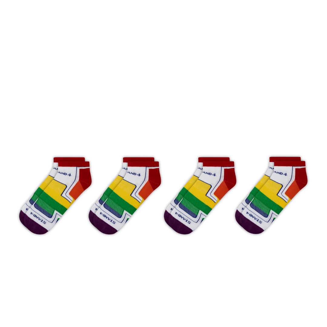 Pride Rainbow Performance Ankle Sock 4-pack