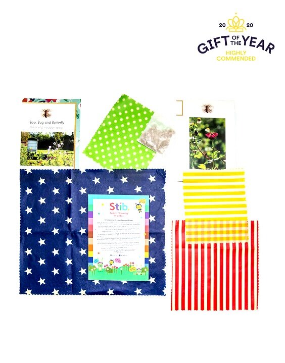 Children's Earth Lover Beeswax Wraps With Seeds