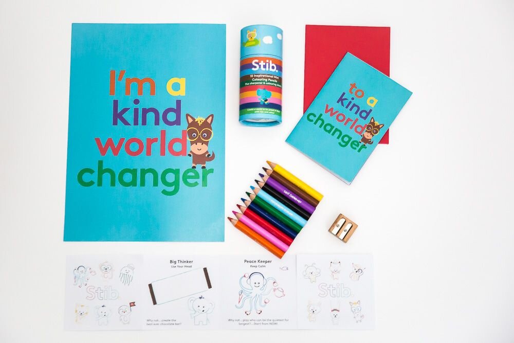 Kind World Changer Pencil, Card And Poster Gift Pack - Mini