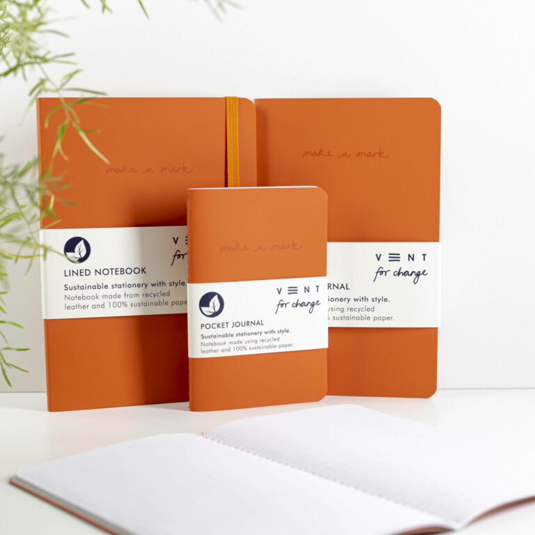 Recycled Leather Notebooks Bundle - Gift Set