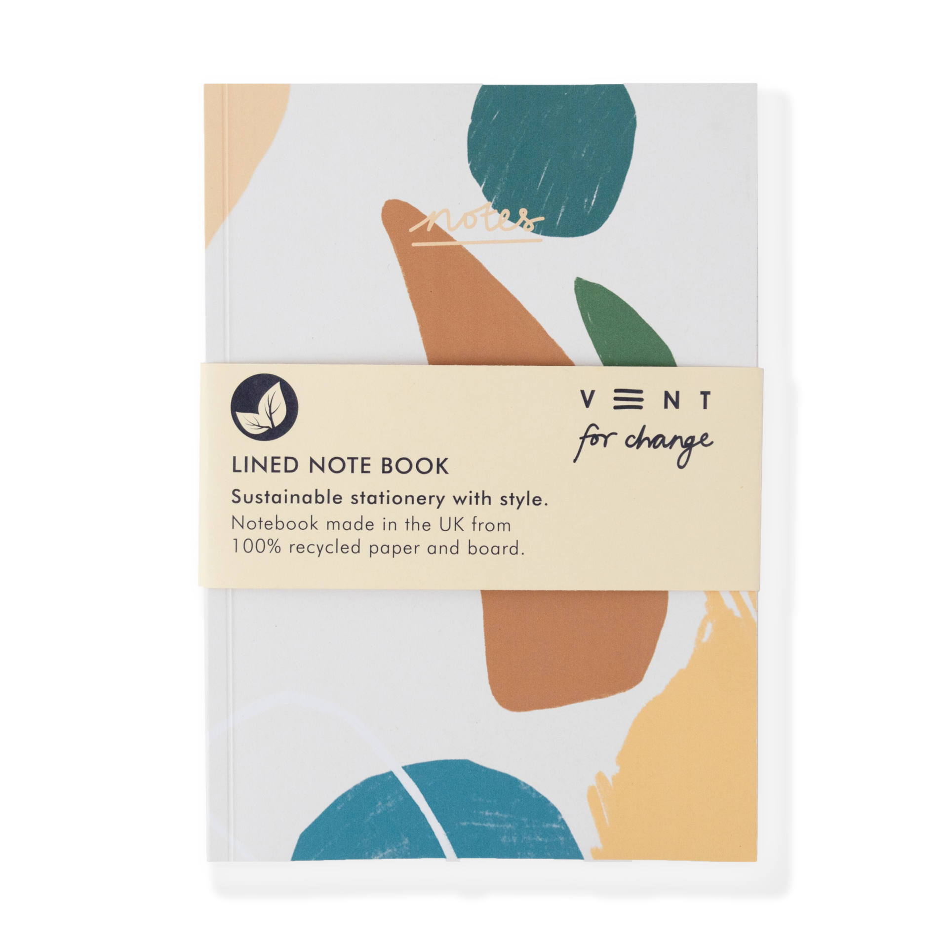 Recycled A5 NOTES Book – Lined Paper – Earth