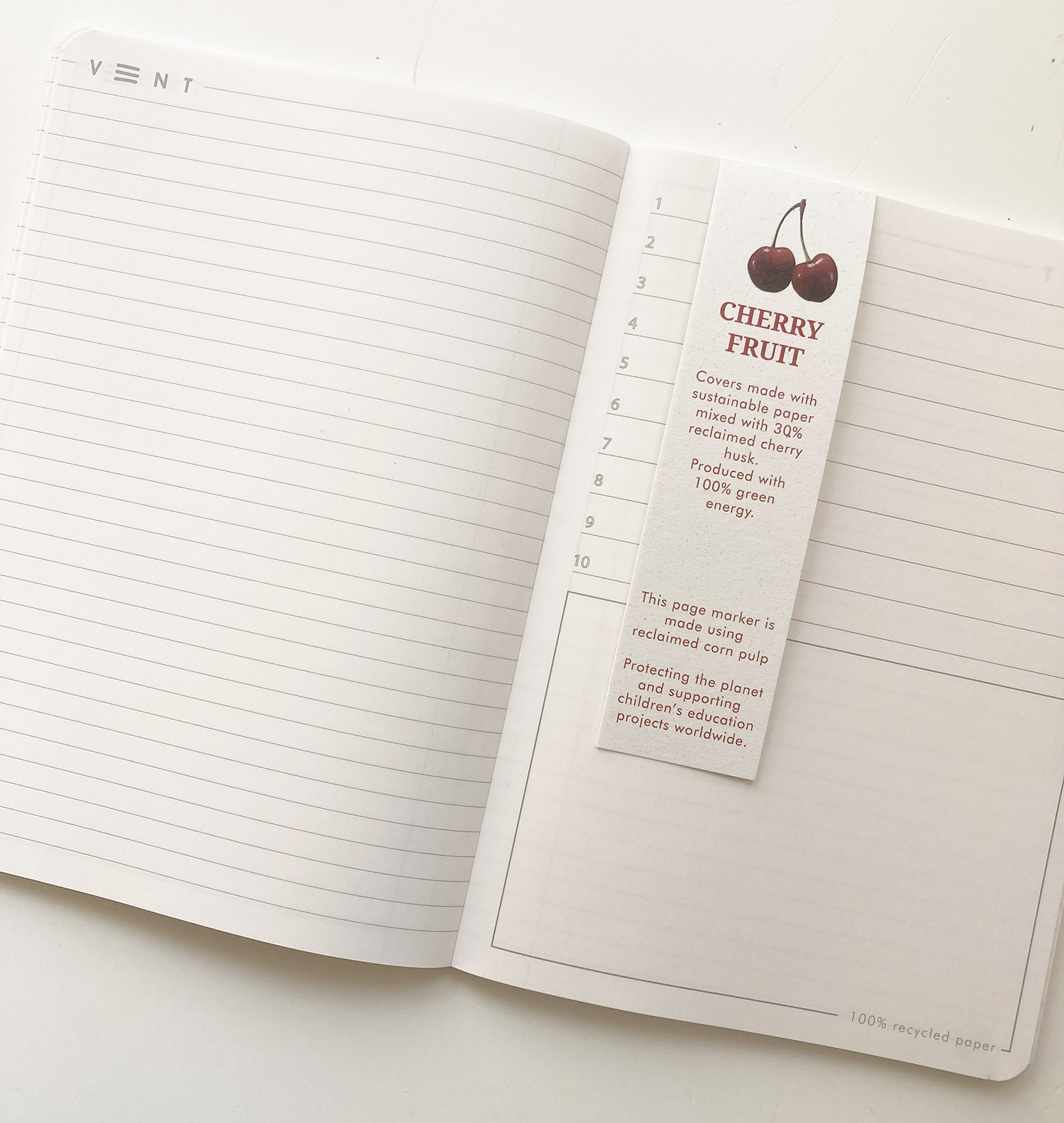 Recycled Sucseed A6 Notebook - Cherry Husk