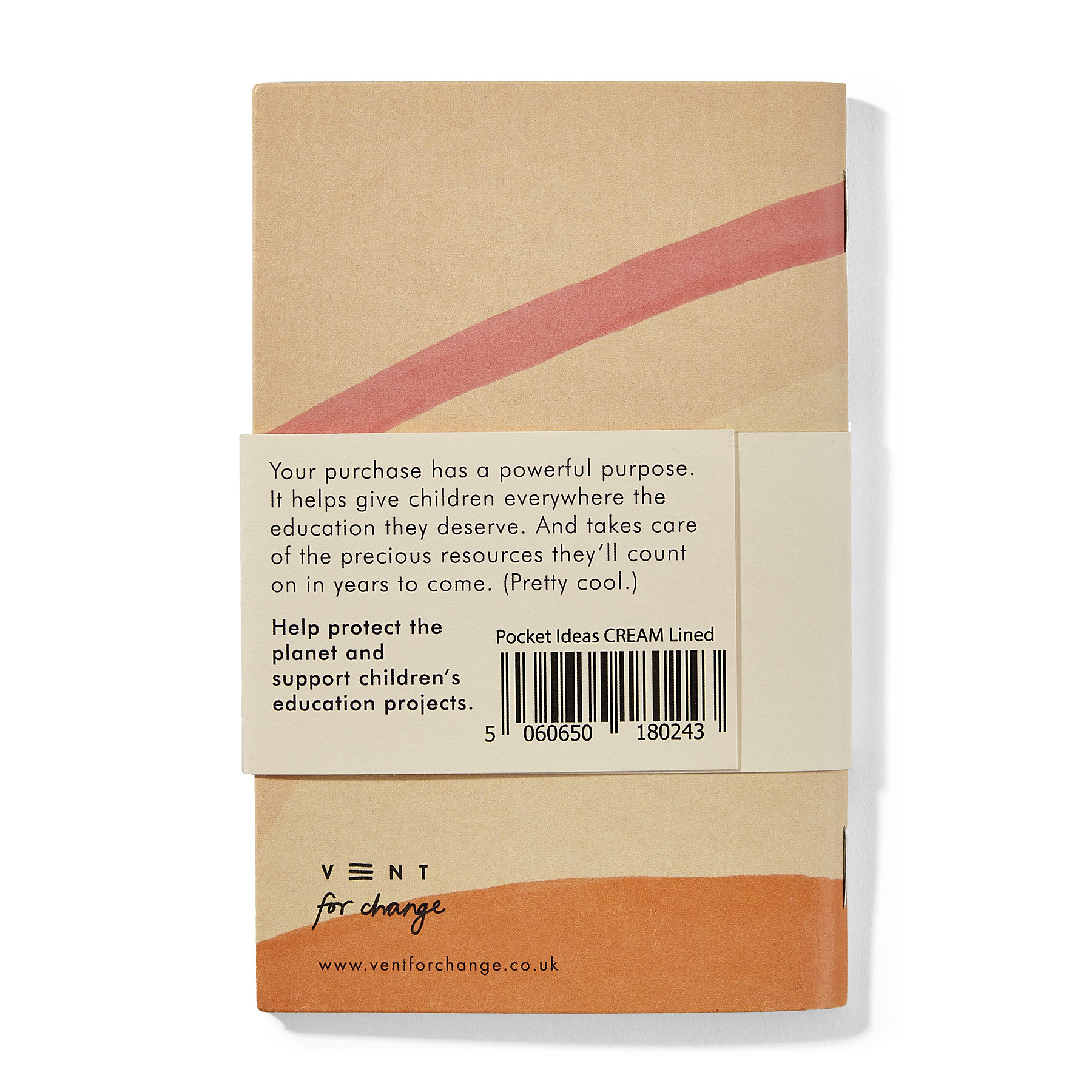 Recycled Lined Paper Mini Pocket Notebook – Ideas Cream