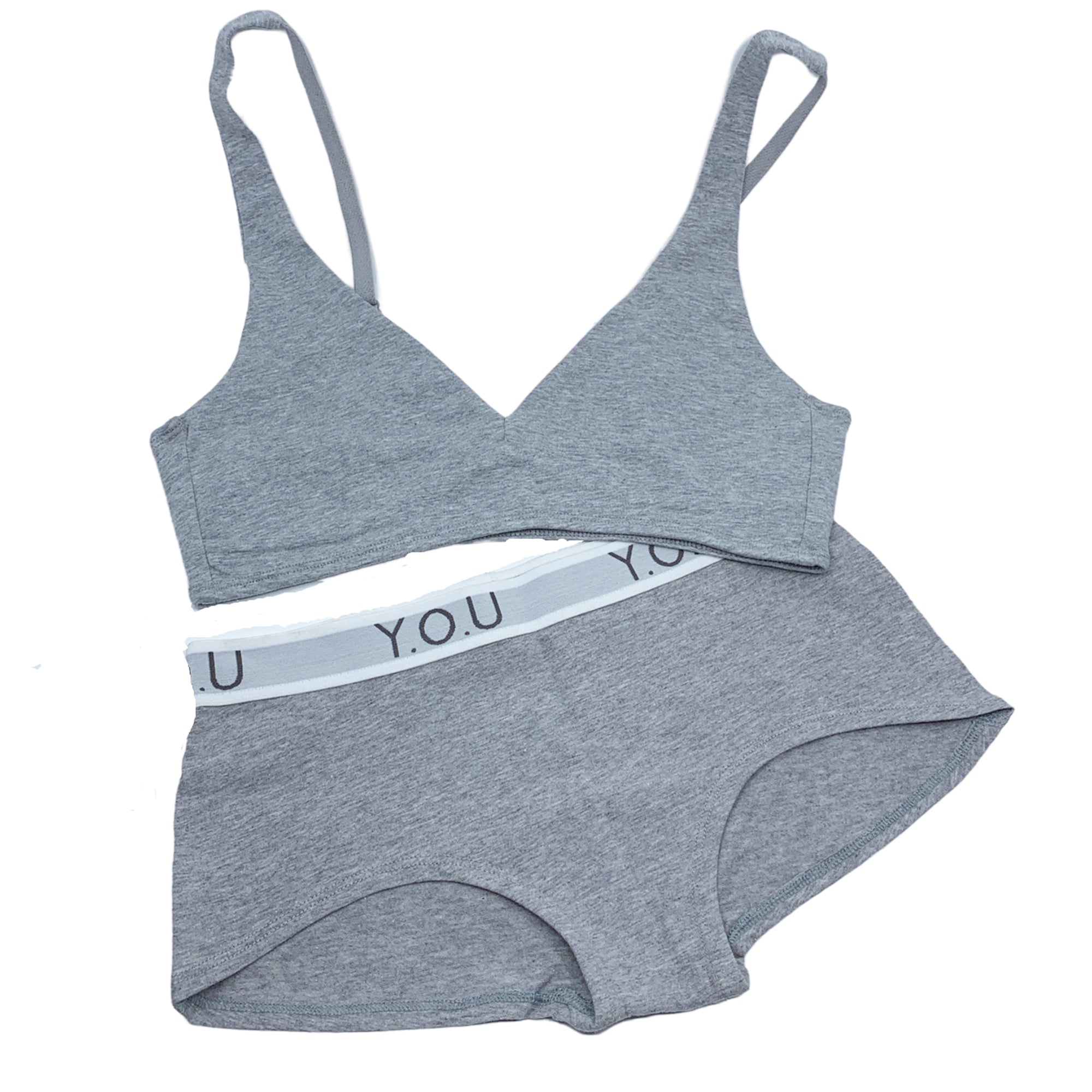 Underwear in organic cotton - Light Gray