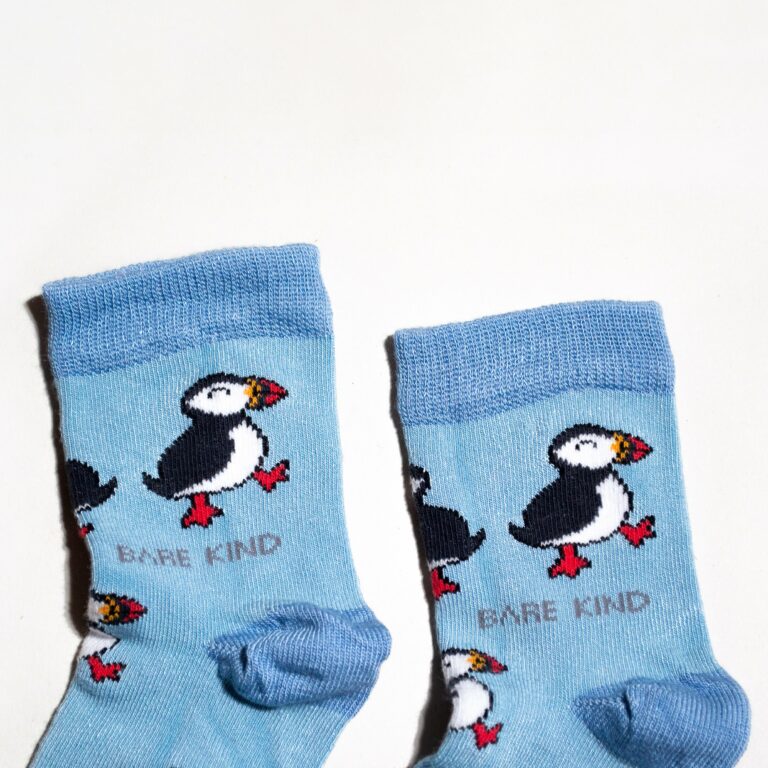 Save The Puffins Bamboo Socks For Kids