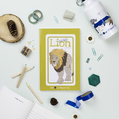 Fact-filled Lion Notebook