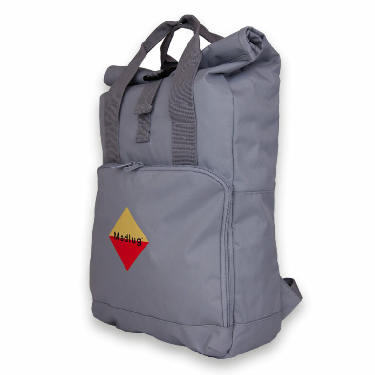 Light Grey Roll-top Backpack