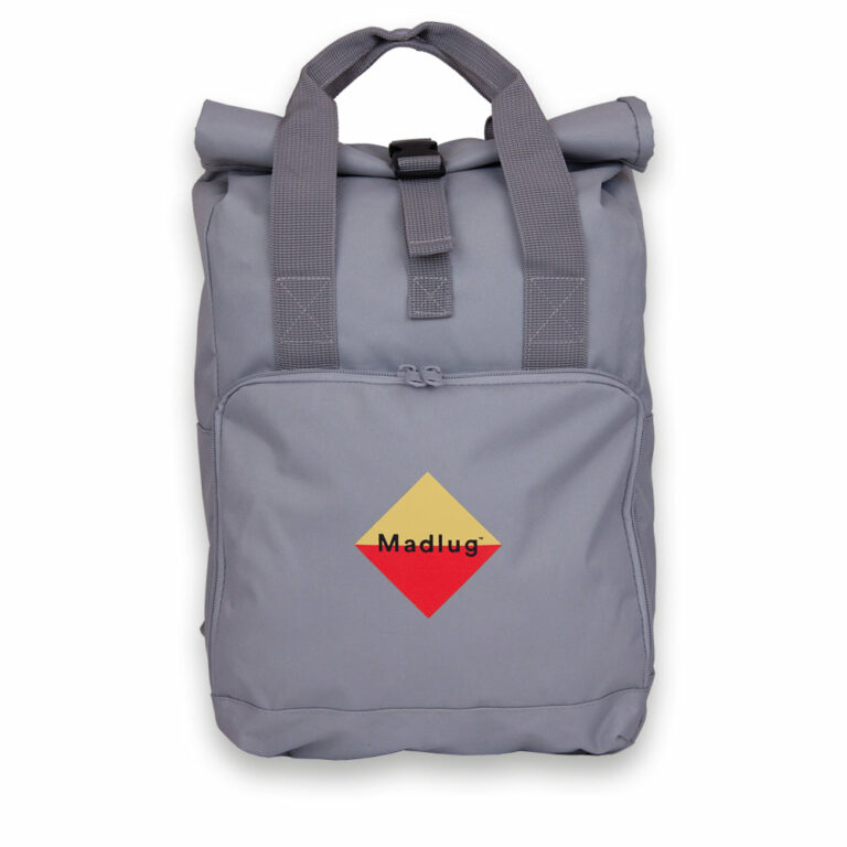 Light Grey Roll-top Backpack