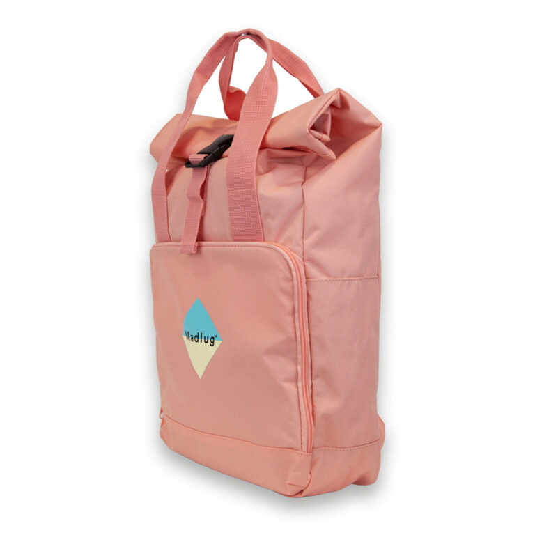 Light Pink Roll-top Backpack