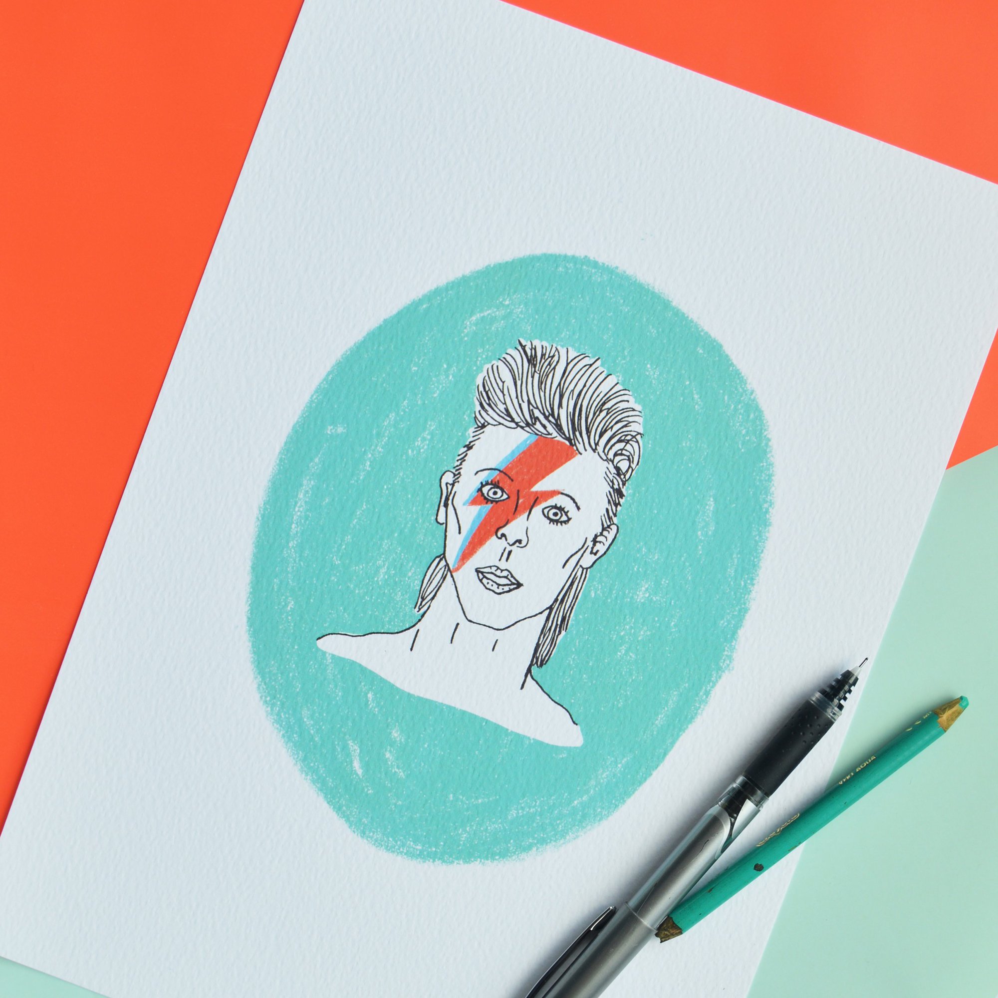 David Bowie A4 Art Print