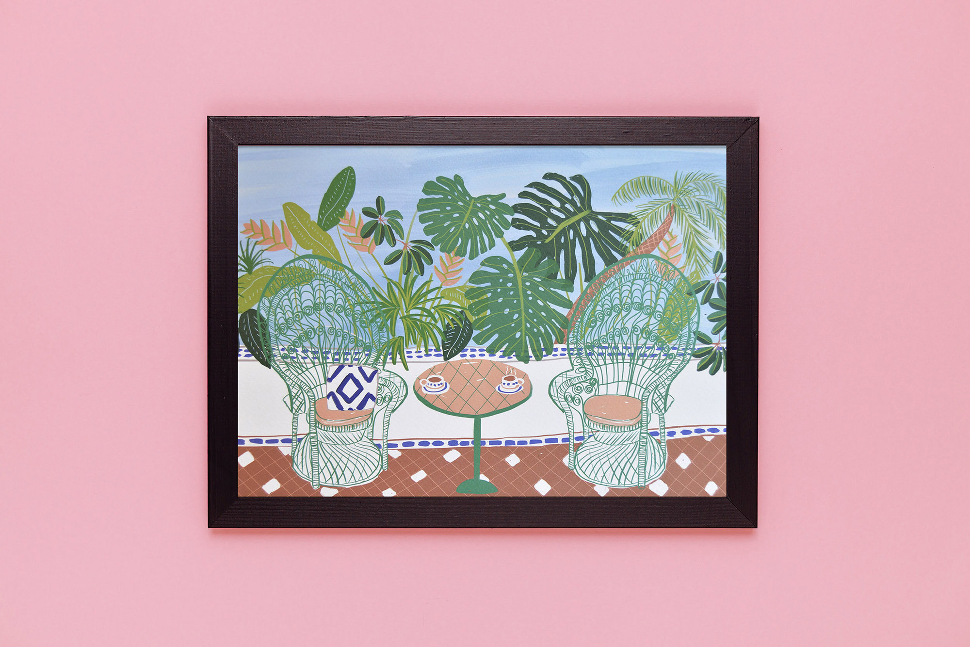 Jungle Balcony Art Print.