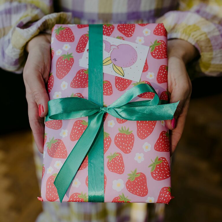 Sweet Strawberries Wrapping Paper