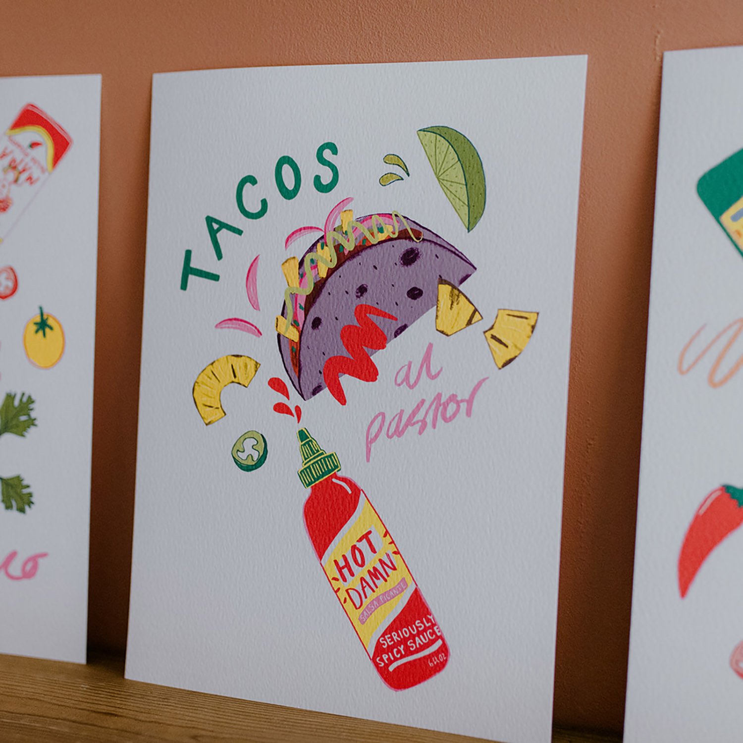 Tacos Print Series - Al pastor, A5