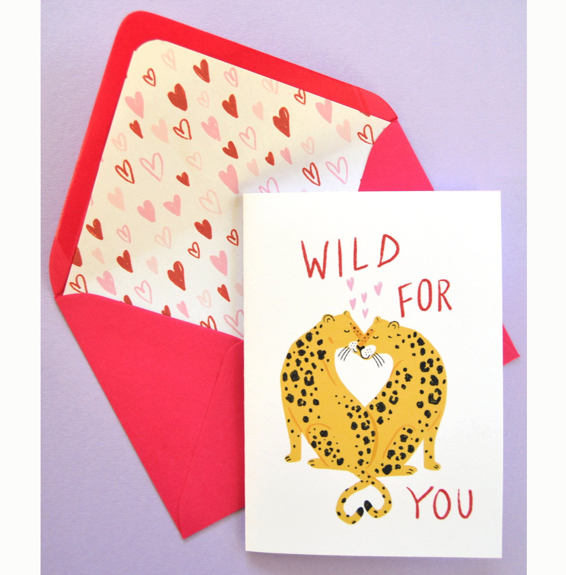 'wild For You' Leopards Card