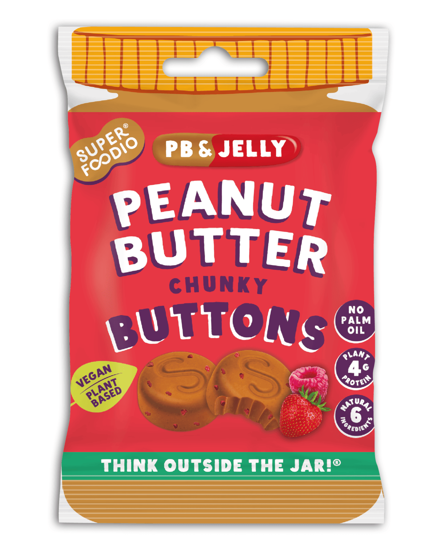 Peanut Butter Buttons - Pb&amp;jelly (20g X 15 Packs)
