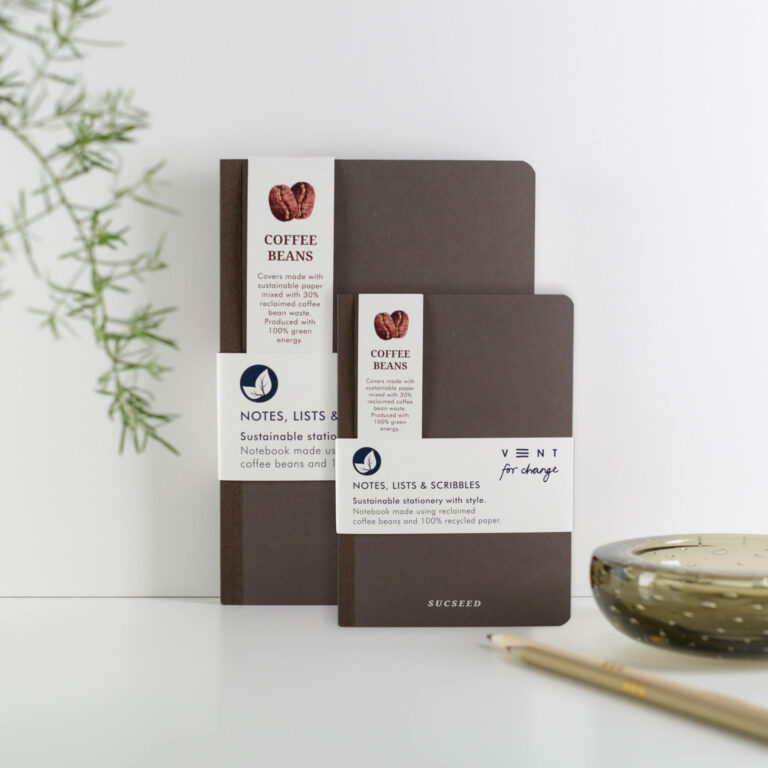 Recycled Sucseed A6 Notebook - Coffee Beans